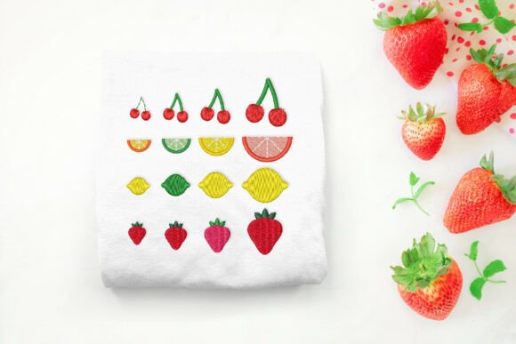 Cute Fruit Micro Embroidery Set for Holiday Crafts