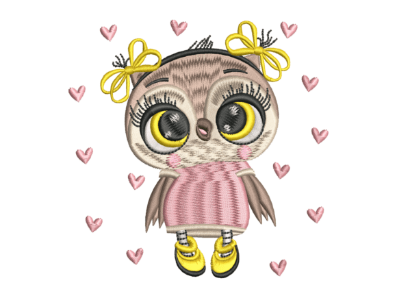 Cute Owl Girl Embroidery Review