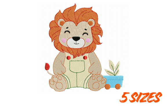 File for Cute Baby Lion Embroidery
