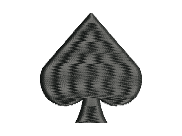 Spade Playing Card Suit Embroidery: A Designer's Review