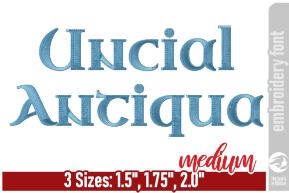 Uncial Antiqua Embroidery Font - Medium Review